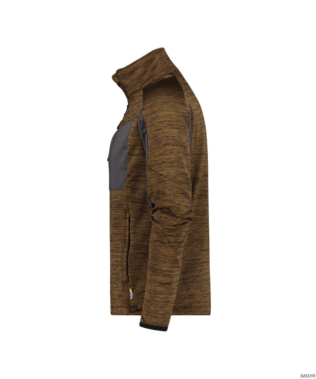 DASSY-Kälteschutz, Fleecejacke Convex, braun/grau
