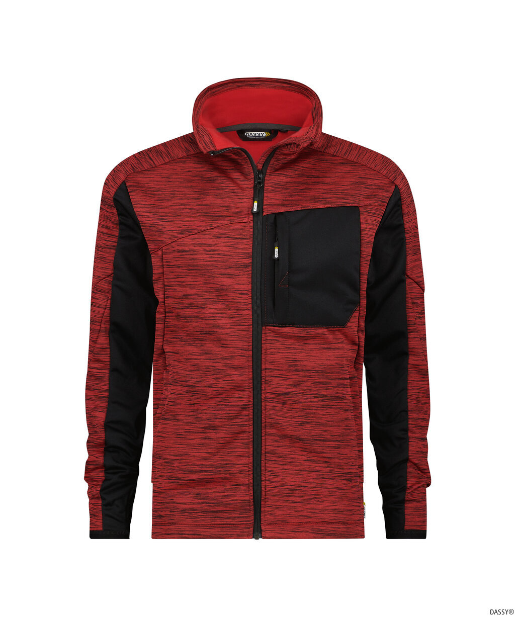 DASSY-Kälteschutz, Fleecejacke Convex, rot/schwarz