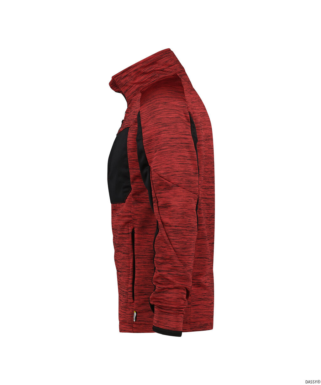 DASSY-Kälteschutz, Fleecejacke Convex, rot/schwarz