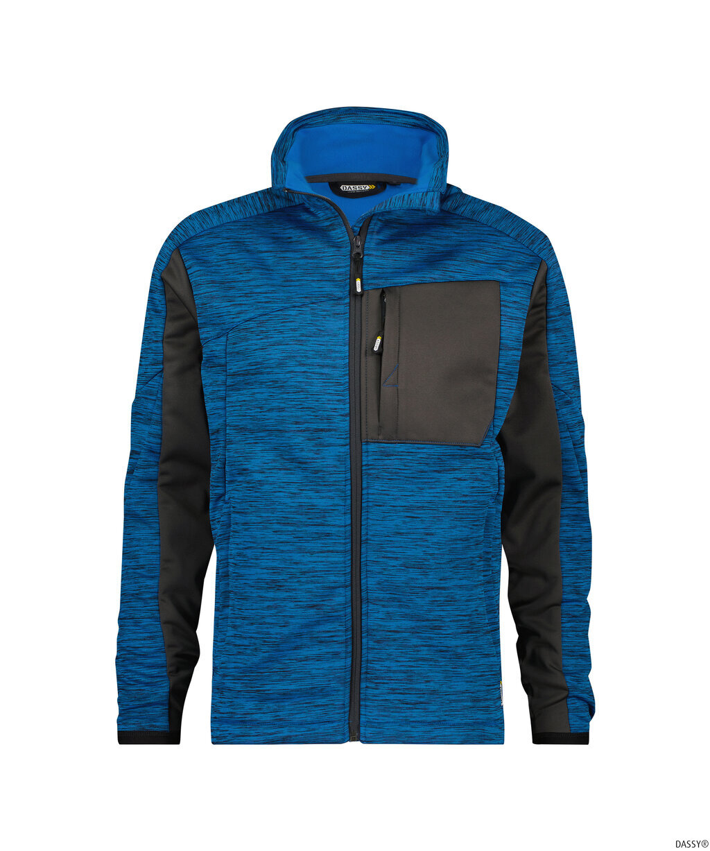DASSY-Kälteschutz, Fleecejacke Convex, azurblau/grau