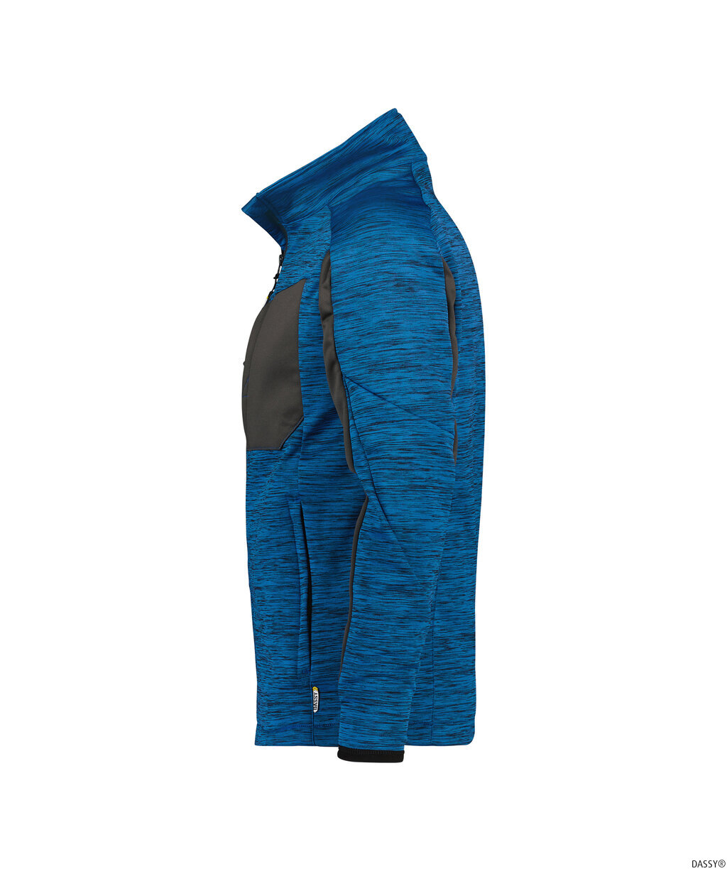 DASSY-Kälteschutz, Fleecejacke Convex, azurblau/grau