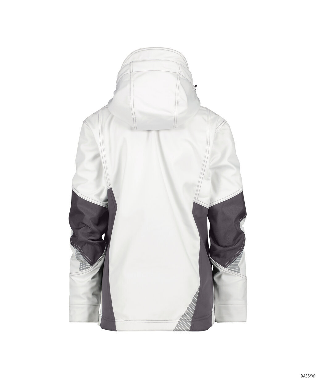DASSY-Kälteschutz, Damen-Softshell-Jacke GRAVITY, weiß/grau