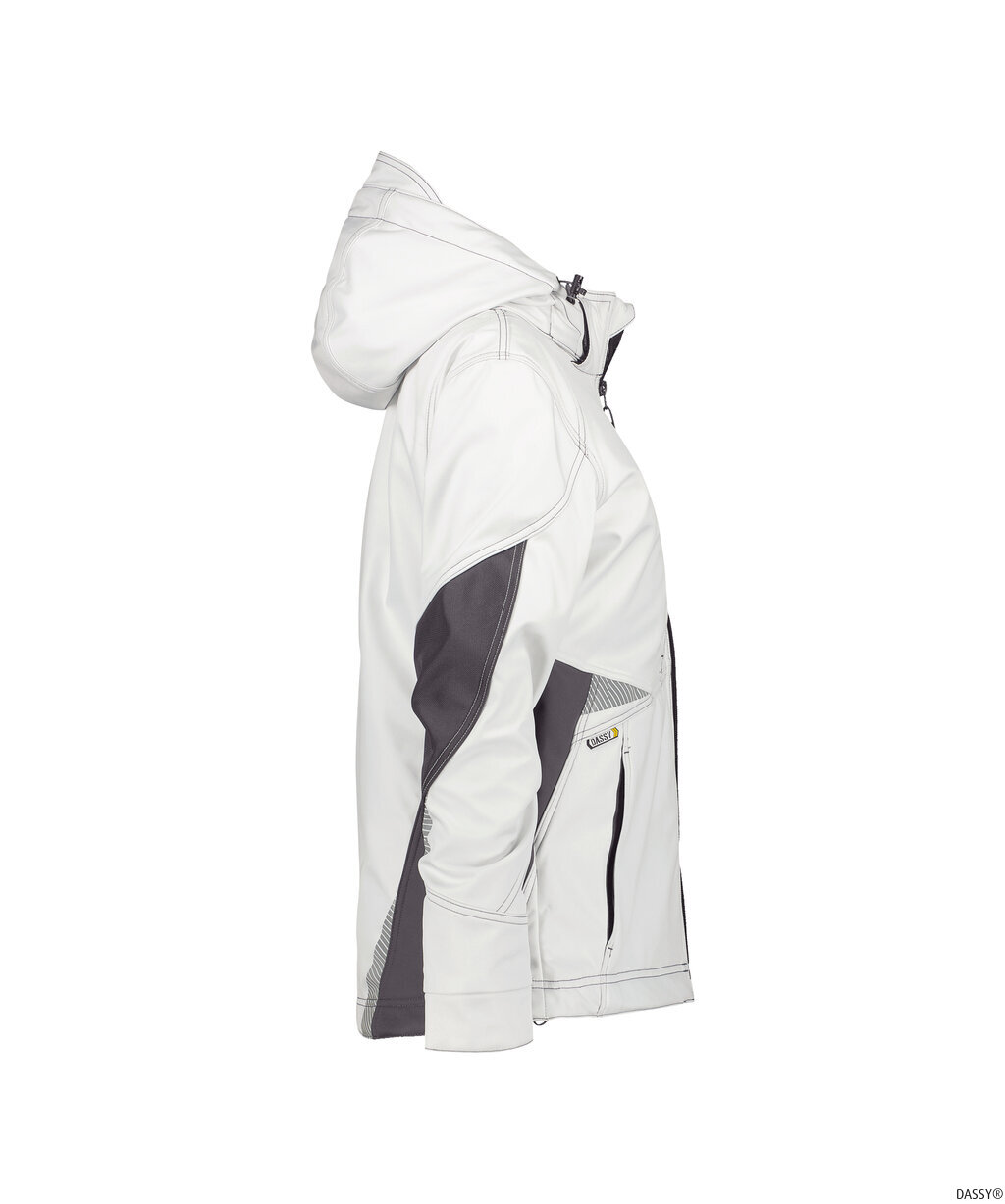 DASSY-Kälteschutz, Damen-Softshell-Jacke GRAVITY, weiß/grau