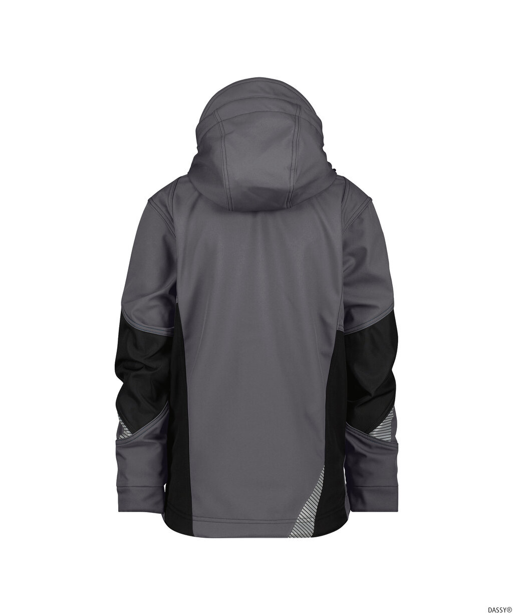 DASSY-Kälteschutz, Damen-Softshell-Jacke GRAVITY, grau/schwarz
