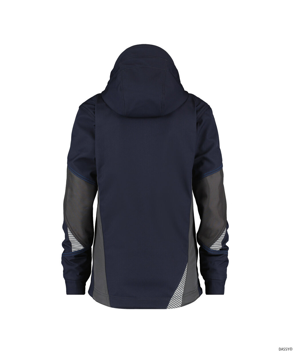 DASSY-Kälteschutz, Damen-Softshell-Jacke GRAVITY, blau/grau