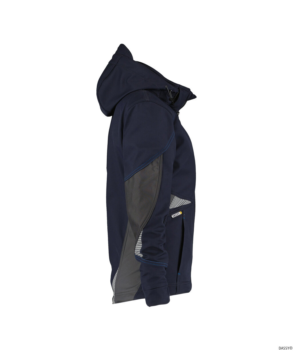 DASSY-Kälteschutz, Damen-Softshell-Jacke GRAVITY, blau/grau