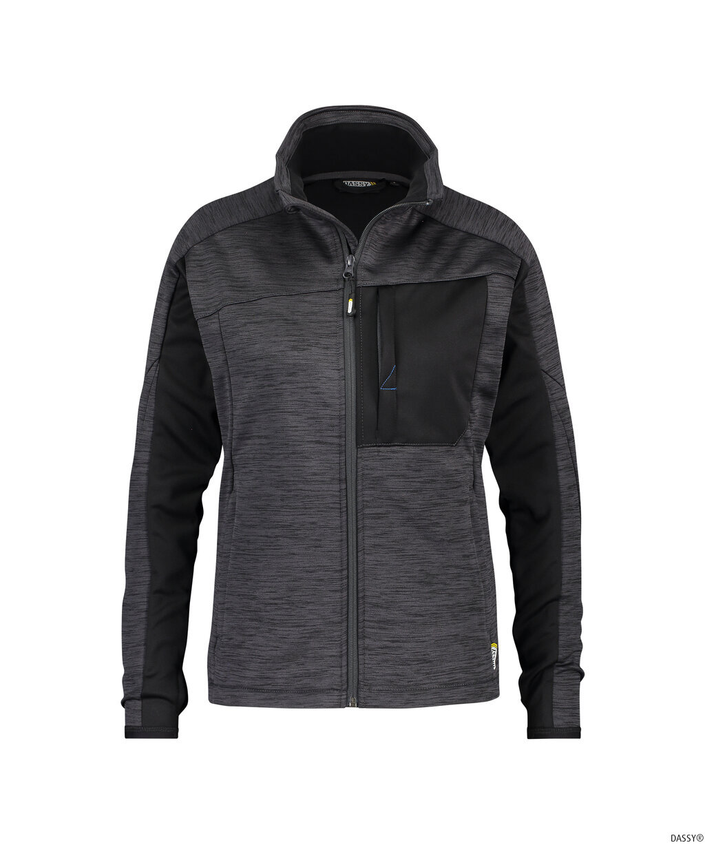 DASSY-Kälteschutz, Damen-Fleecejacke CONVEX, grau/schwarz