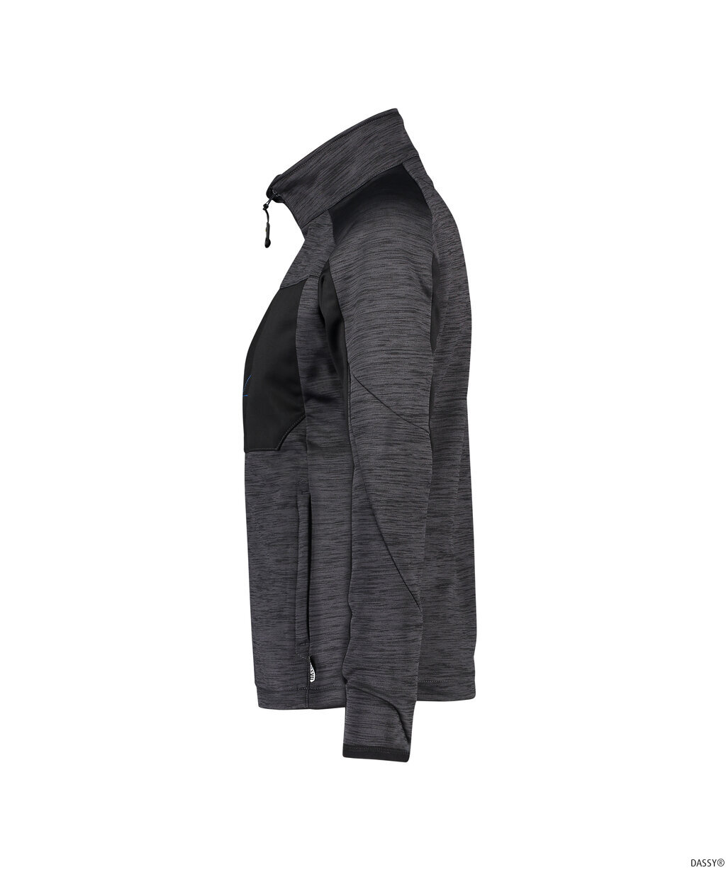 DASSY-Kälteschutz, Damen-Fleecejacke CONVEX, grau/schwarz