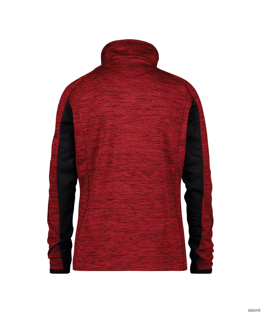 DASSY-Kälteschutz, Damen-Fleecejacke CONVEX, rot/schwarz