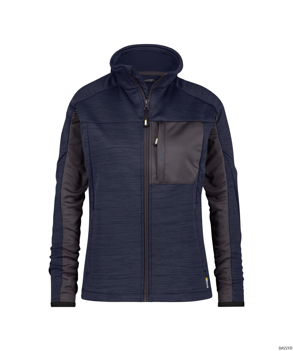 DASSY-Kälteschutz, Damen-Fleecejacke CONVEX, blau/grau