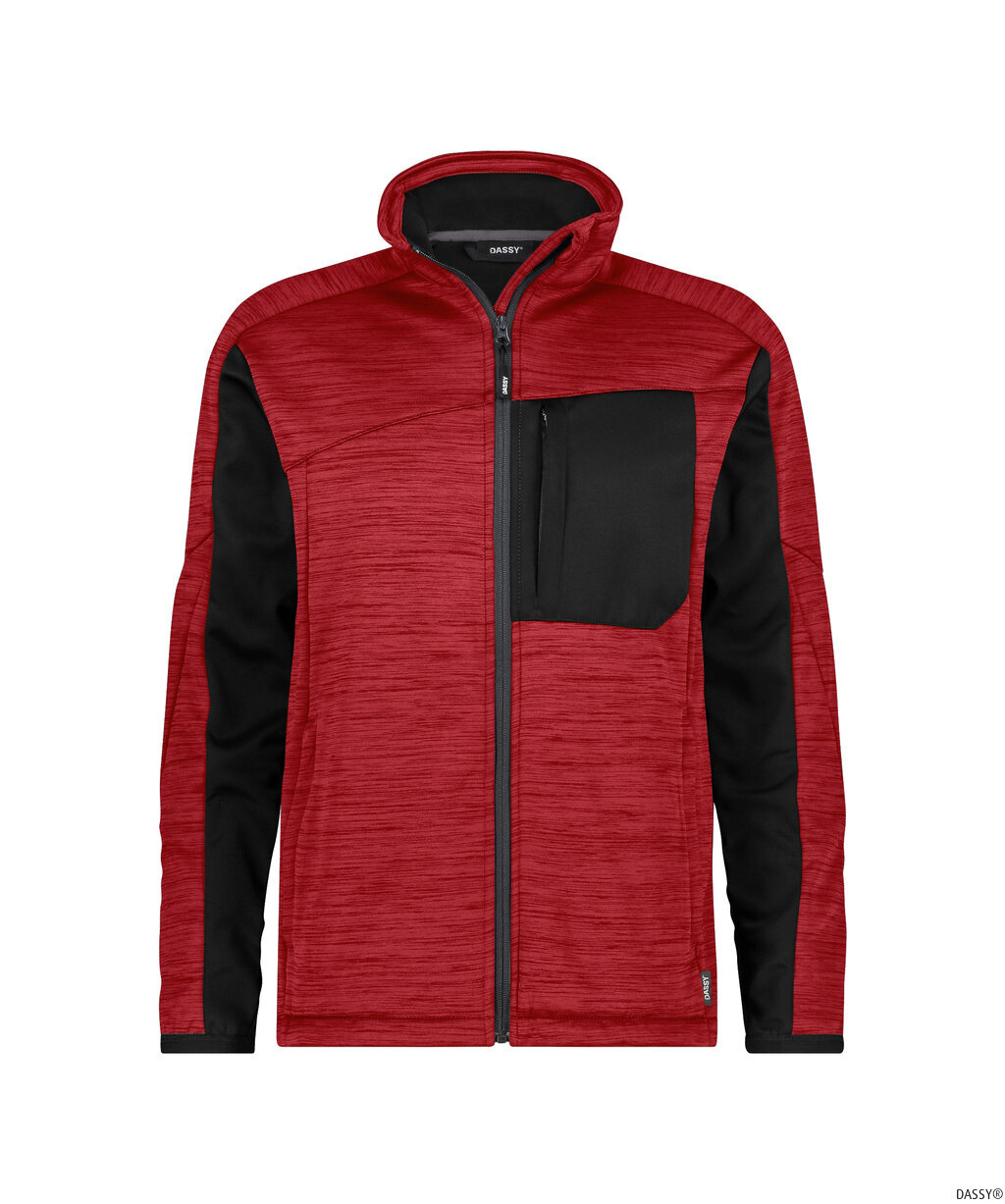DASSY-Kälteschutz, Midlayer Jacke, CONVEX NEXT, rot/schwarz