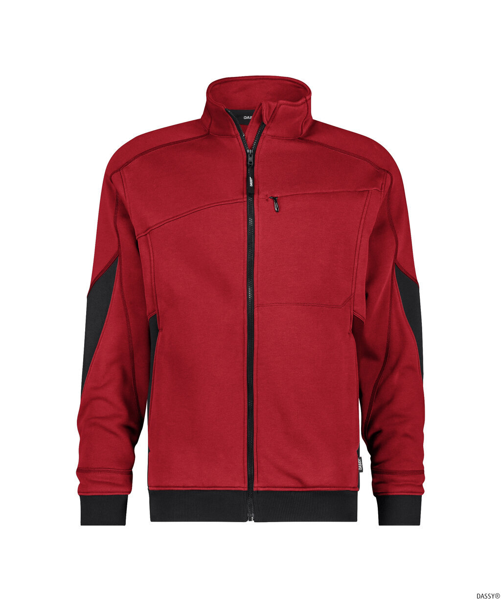 DASSY-Kälteschutz, Sweatshirt, Velox NEXT, rot/schwarz