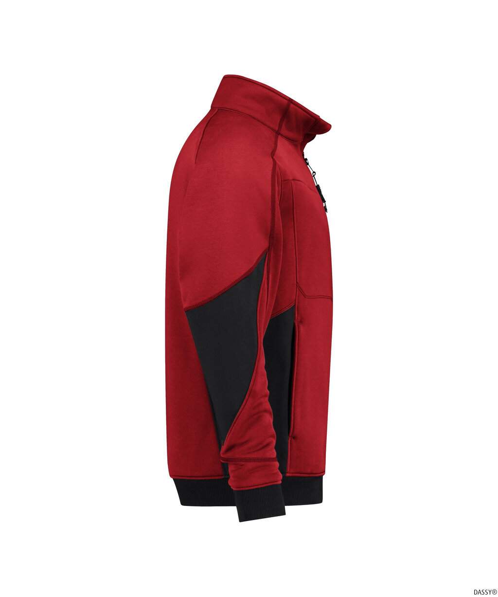 DASSY-Kälteschutz, Sweatshirt, Velox NEXT, rot/schwarz