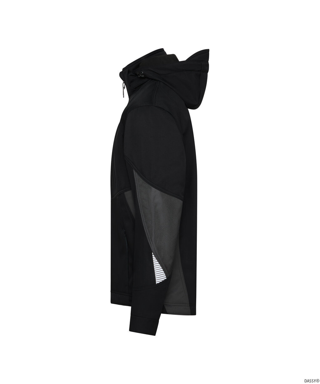 DASSY-Kälteschutz, Softshell-Jacke, GRAVITY NEXT, schwarz/anthrazitgrau