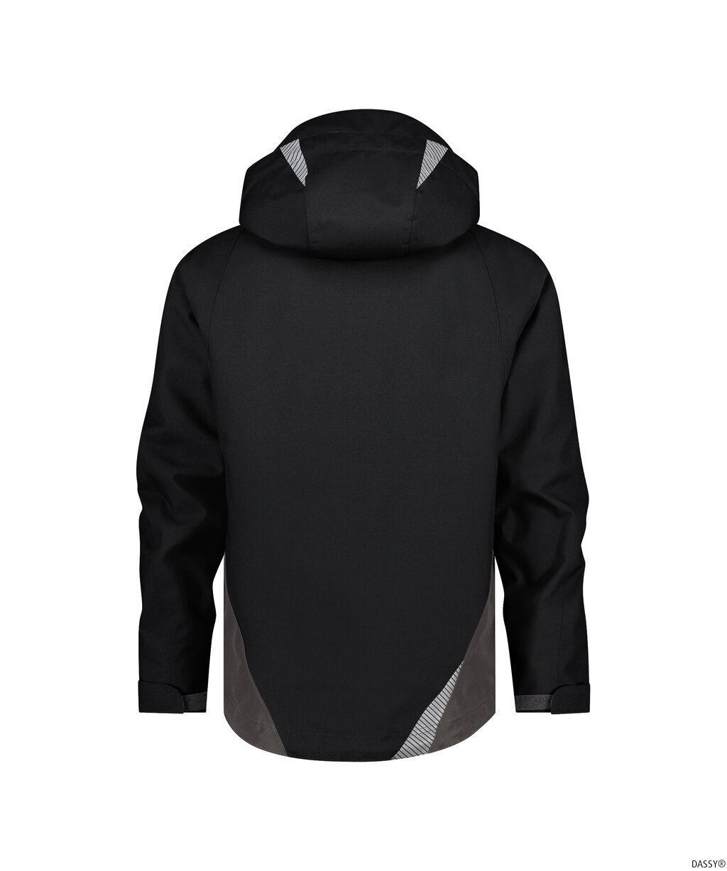 DASSY-Kälteschutz, Wasser- und winddichte Arbeitsjacke, HYPER NEXT, schwarz/anthrazitgrau