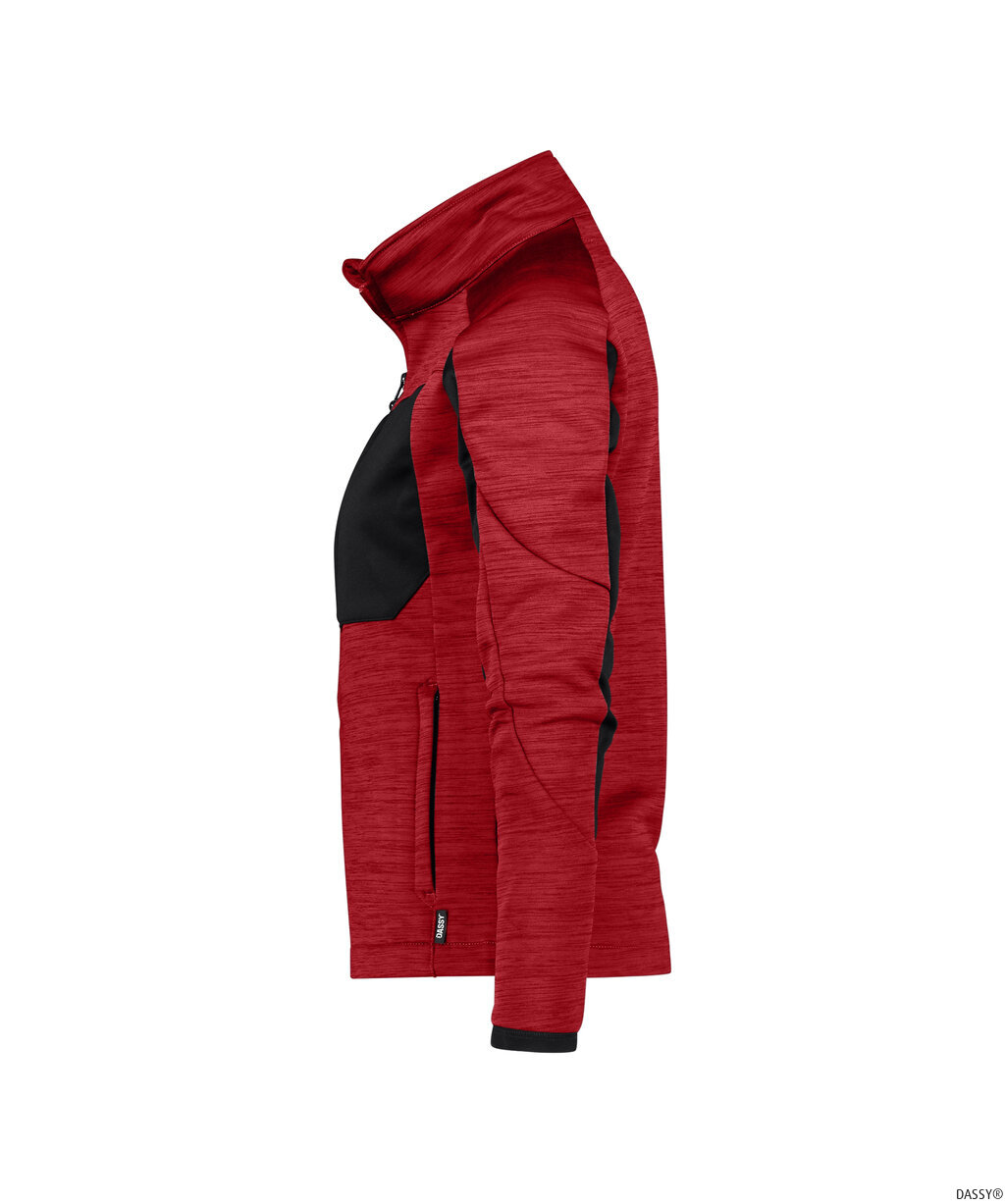 DASSY-Kälteschutz, Damen-Midlayer Jacke, CONVEX NEXT, rot/schwarz
