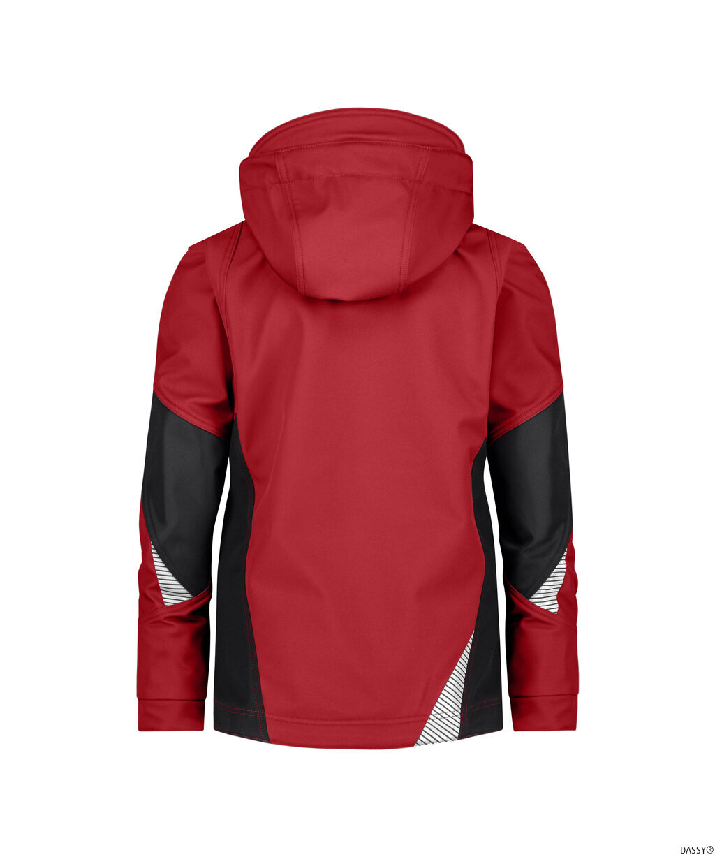 DASSY-Kälteschutz, Damen-Softshell-Jacke, GRAVITY NEXT, rot/schwarz