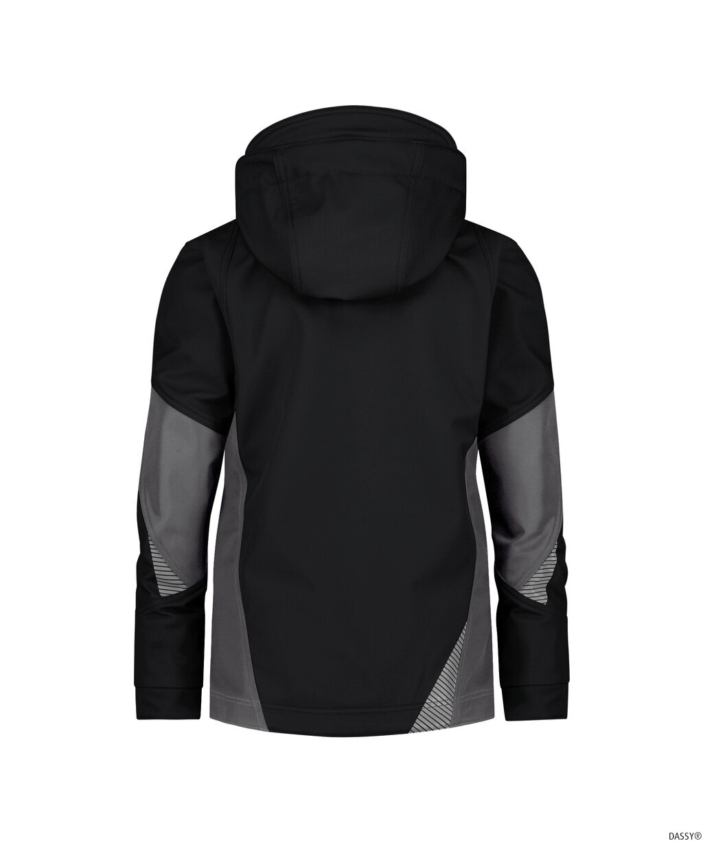 DASSY-Kälteschutz, Damen-Softshell-Jacke, GRAVITY NEXT, schwarz/anthrazitgrau