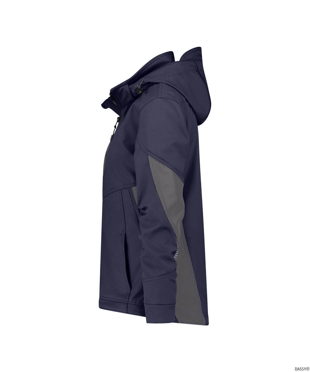 DASSY-Kälteschutz, Damen-Softshell-Jacke, GRAVITY NEXT, nachtblau/anthrazitgrau