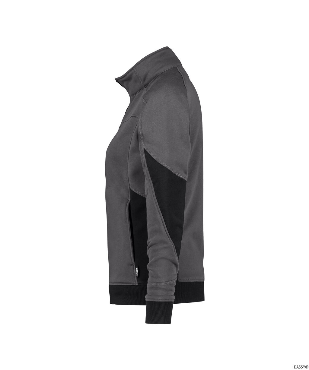 DASSY-Kälteschutz, Damen-Sweatshirt für Damen, VELOX NEXT, anthrazitgrau/schwarz
