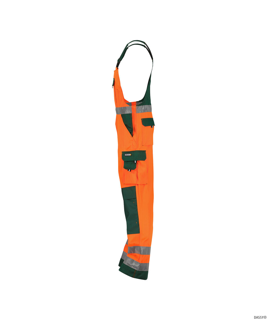 DASSY-Warnschutz, Warn-Latzhose TOULOUSE , orange/grün