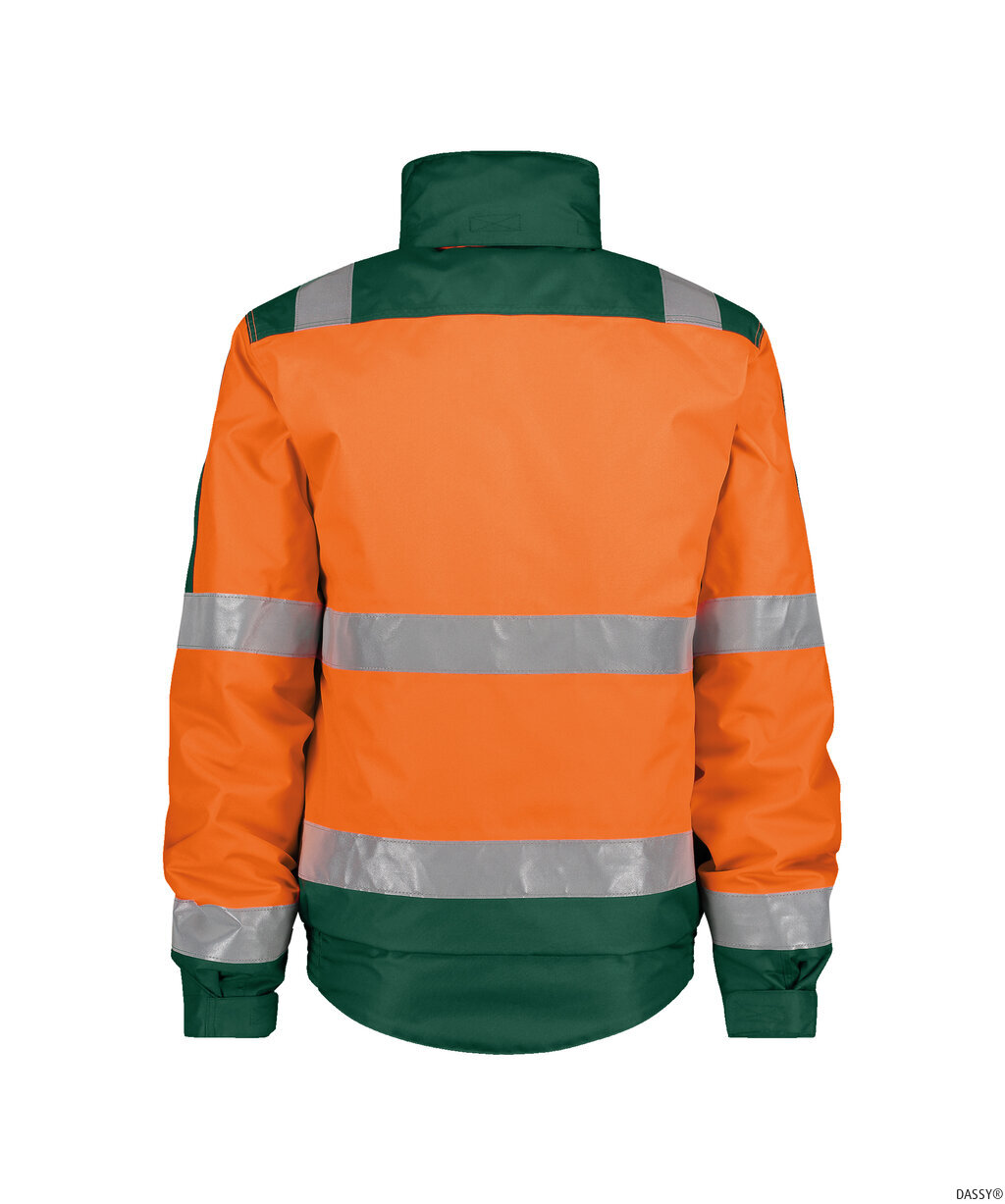 DASSY-Warnschutz, Winter-Warn-Jacke LIMA,   orange/grün