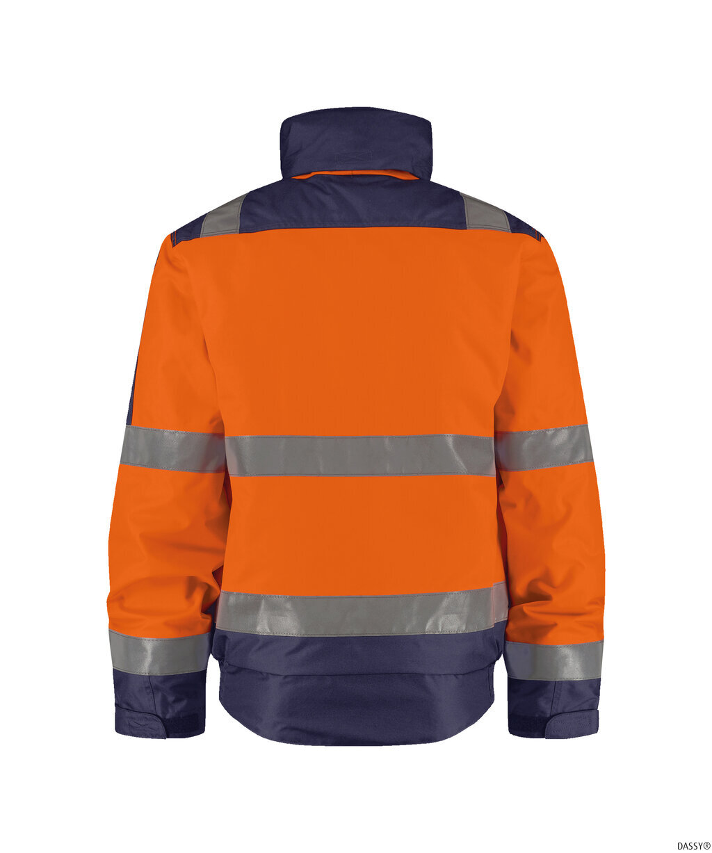 DASSY-Warnschutz, Winter-Warn-Jacke LIMA,   orange/dunkelblau