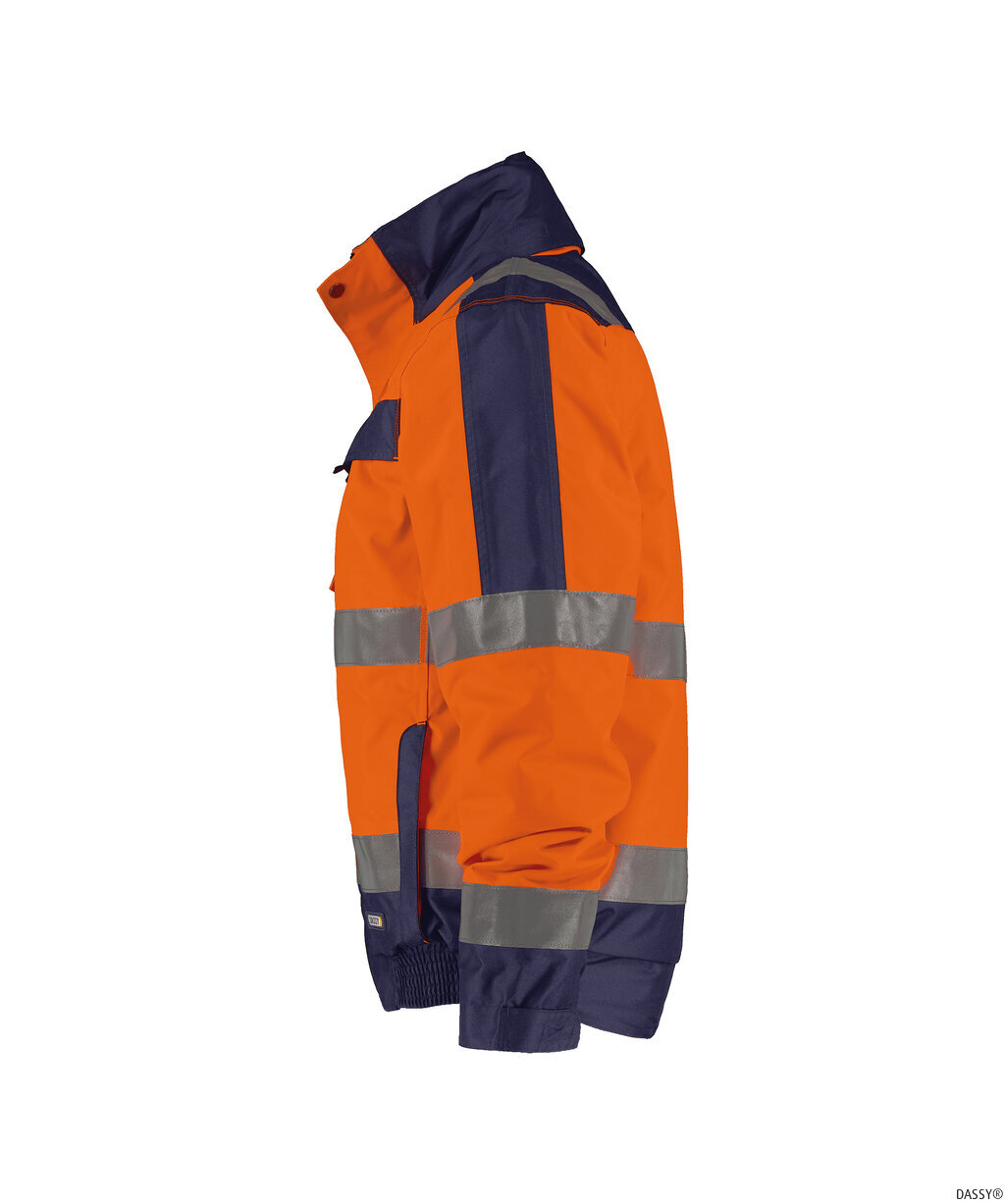DASSY-Warnschutz, Winter-Warn-Jacke LIMA,   orange/dunkelblau