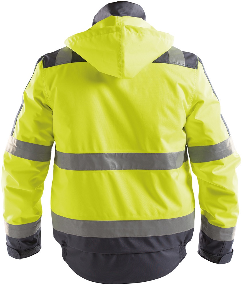 DASSY-Warnschutz, Winter-Warn-Jacke LIMA,   gelb/grau