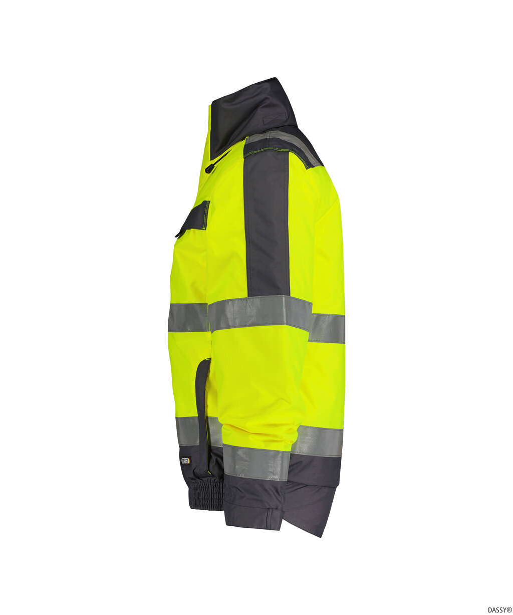 DASSY-Warnschutz, Winter-Warn-Jacke LIMA,   gelb/grau