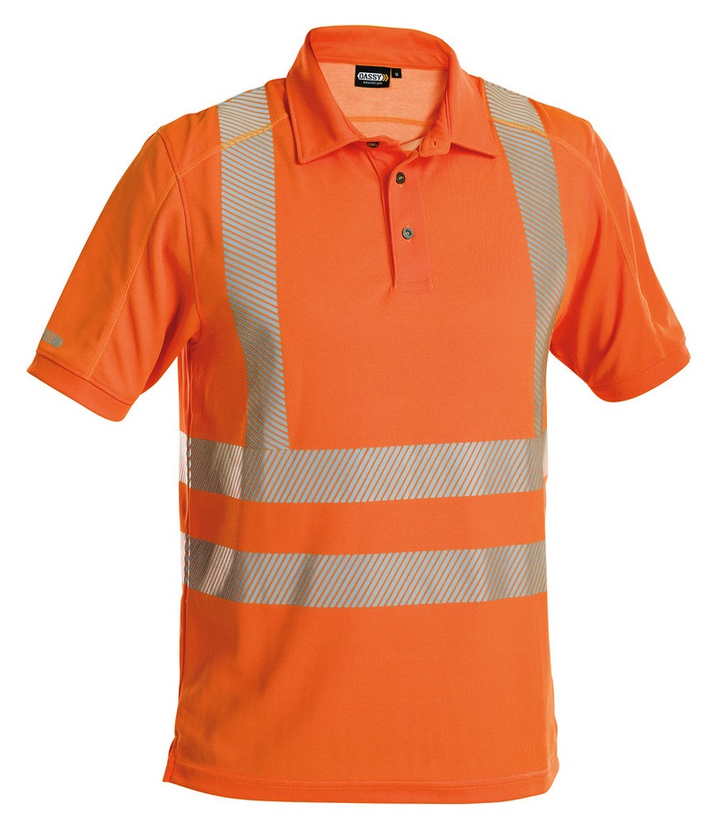 DASSY-Warnschutz, Warn-UV-Poloshirt BRANDON, orange