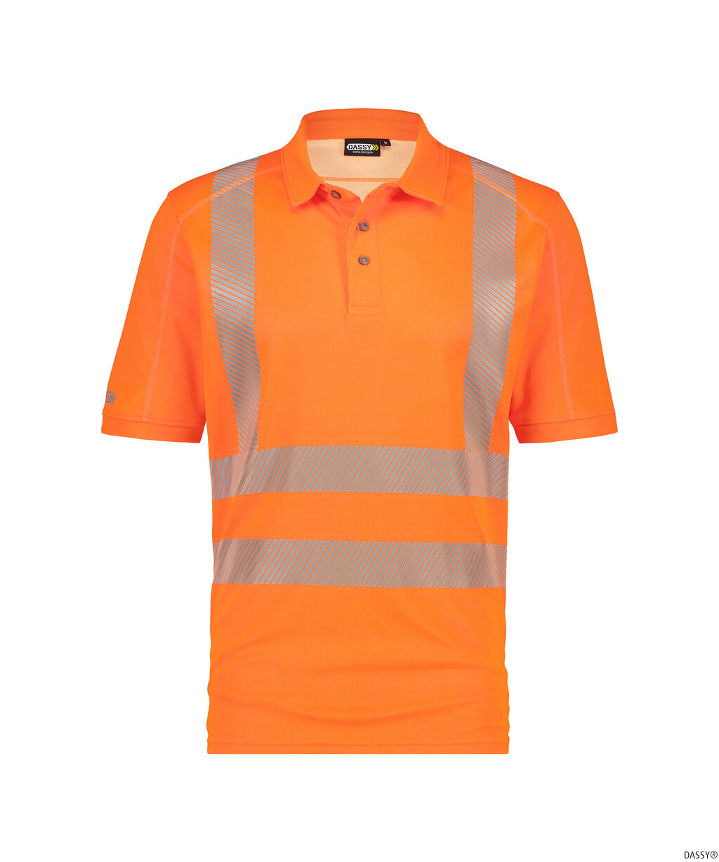 DASSY-Warnschutz, Warn-UV-Poloshirt BRANDON, orange