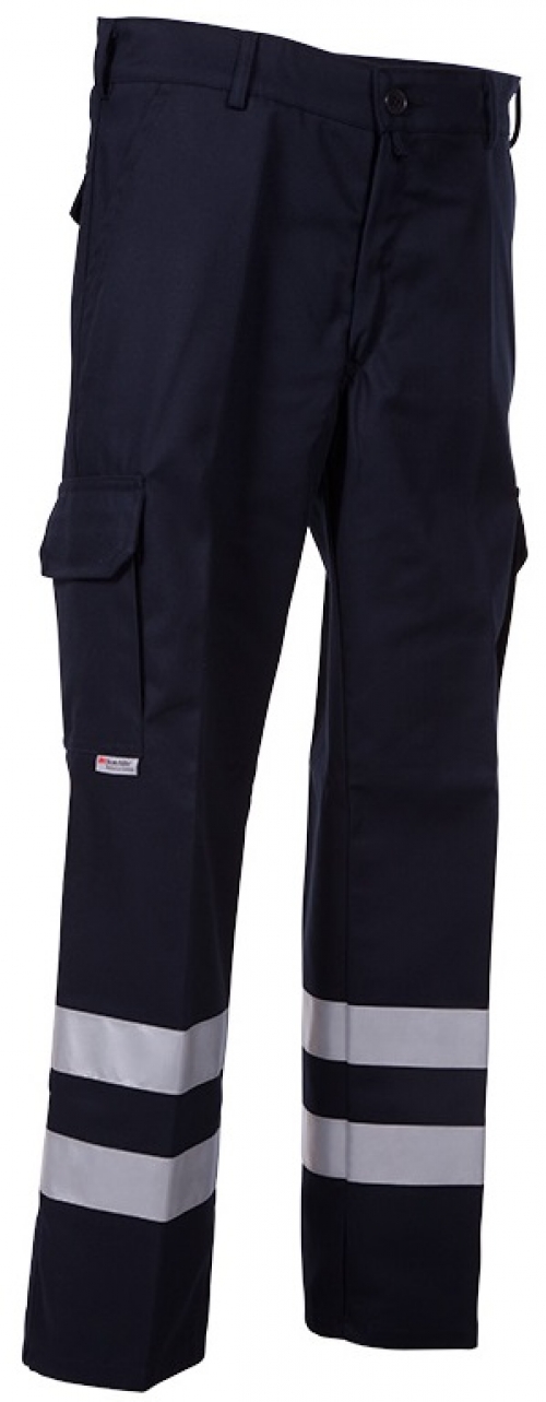 Gr.46 WATEX-Damenhose, 2x Reflex silber, marine