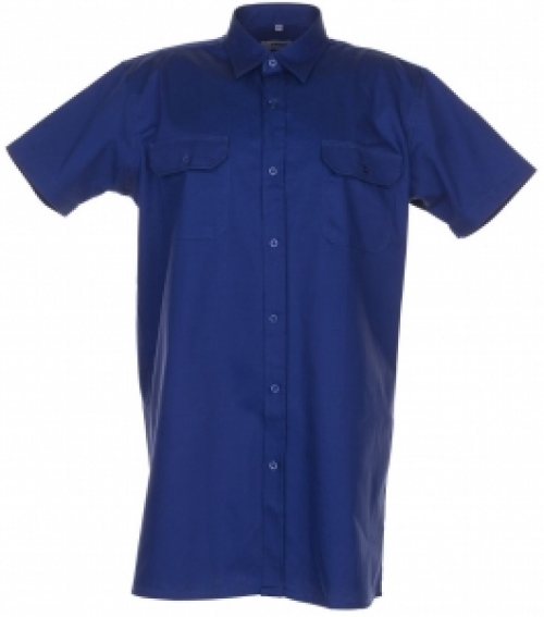 Gr.41-42 PLANAM-Twill-Köper-Arbeits-Berufs-Hemd, Viertelarm, 200 g/m², dunkelblau