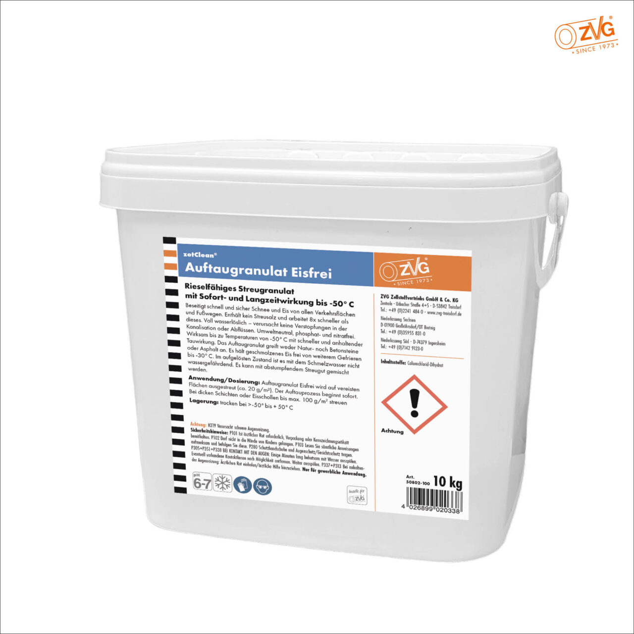 ZVG-EIS-FREI - Auftaugranulat, VE: 10-kg-Eimer