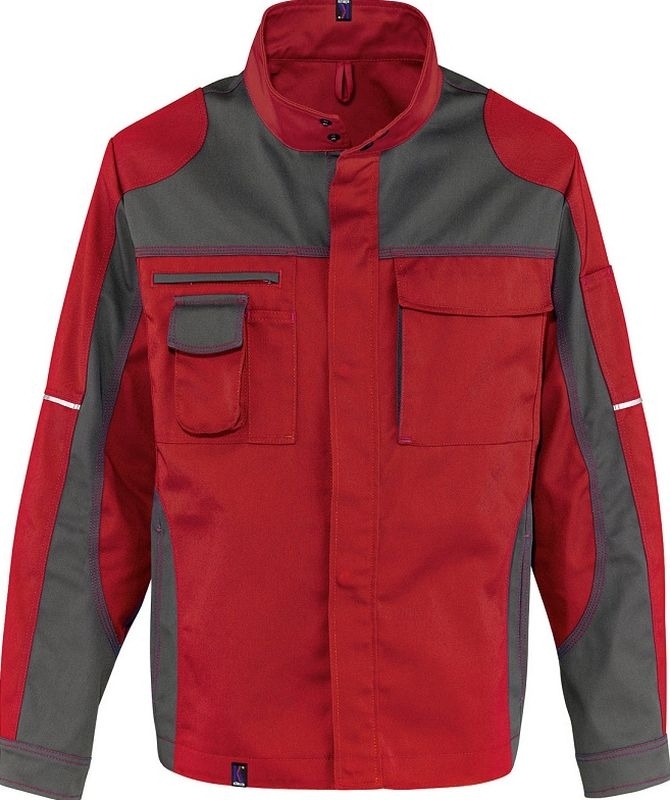 Gr.46 KÜBLER Image Vision Dress  Arbeitsjacke Berufsjacke Bundjacke MG 295 mittelrot/anthrazit