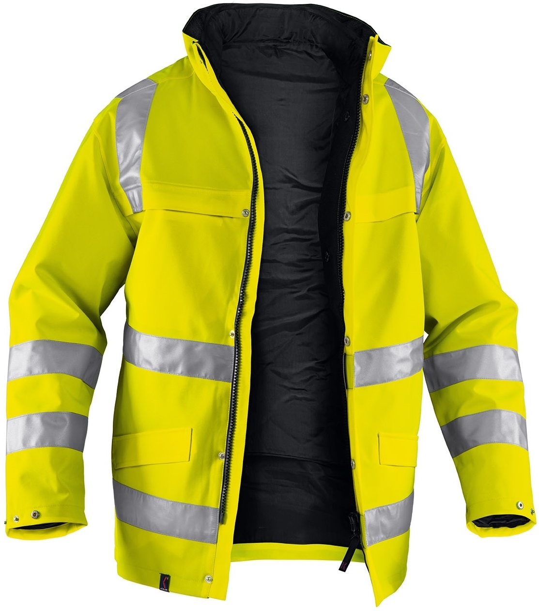 Gr.3XL KÜBLER High Vis Weather  Warnschutzparka Arbeitsparka Warnkleidung warngelb