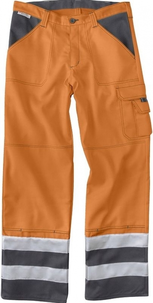 Gr.48 KÜBLER H-Vis.Inno Pl-Dress  Warnschutzhose Arbeitshose Berufshose Bundhose MG 270, warnorange
