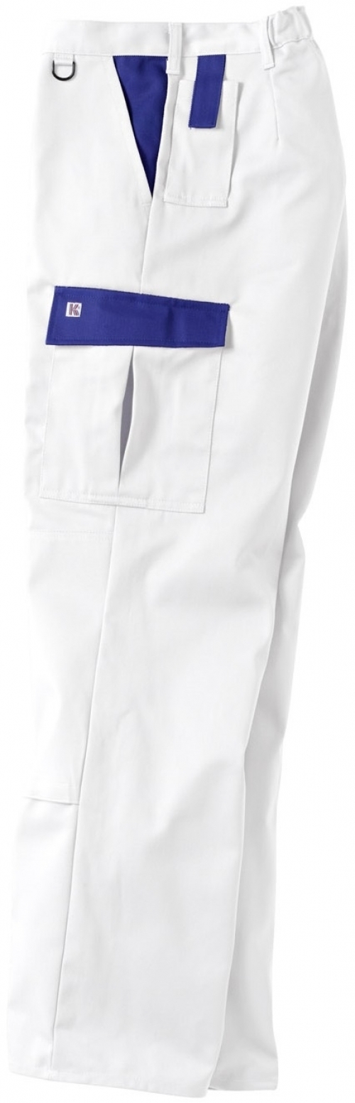 Gr.106 KÜBLER Bundhose  Arbeitshose Berufshose Workerhose Arbeitskleidung Berufskleidung weiß kornblau ca 320g