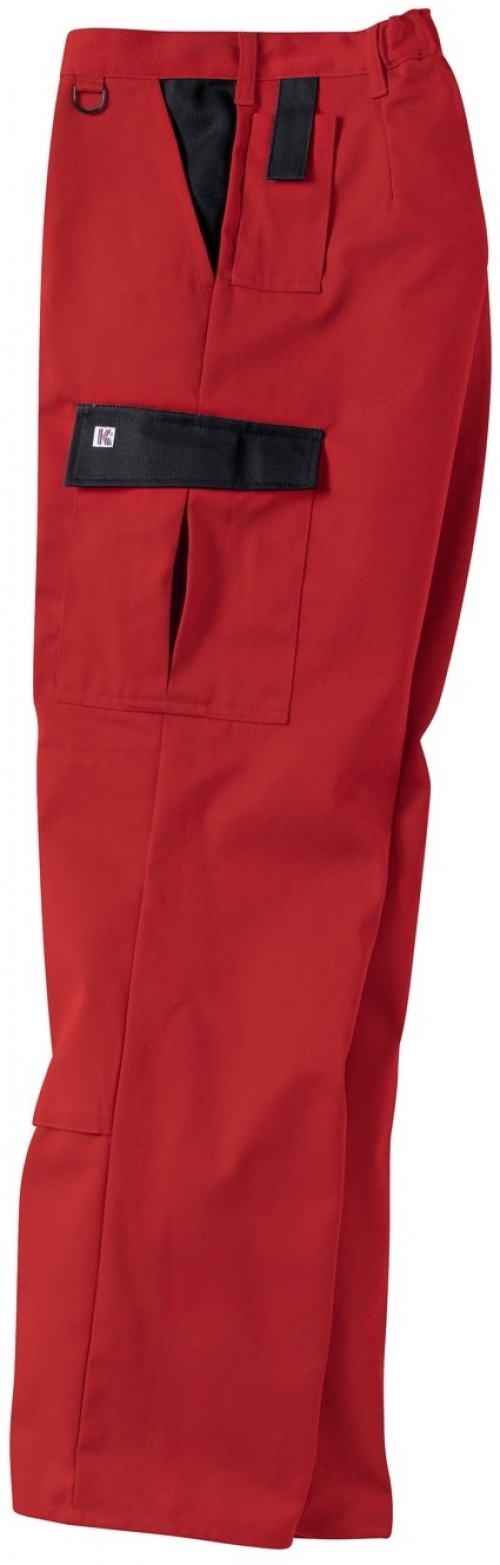 Gr.106 KÜBLER Bundhose  Arbeitshose Berufshose Workerhose Arbeitskleidung Berufskleidung mittelrot schwarz ca 320g
