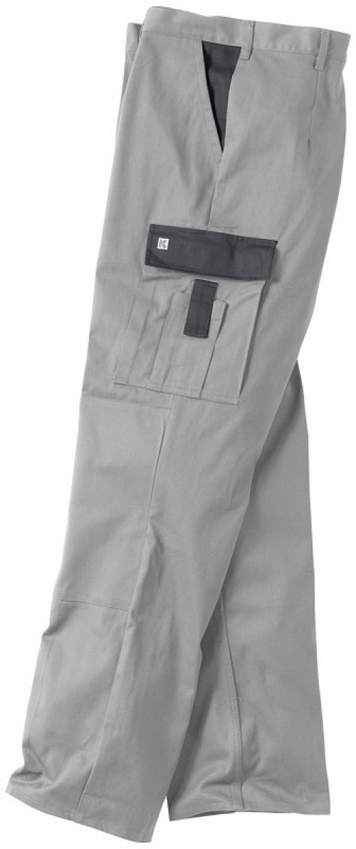 Gr.64 KÜBLER Arbeitshose Berufs-Bund-Hose, ca.285g/m² mittelgrau/anthrazit