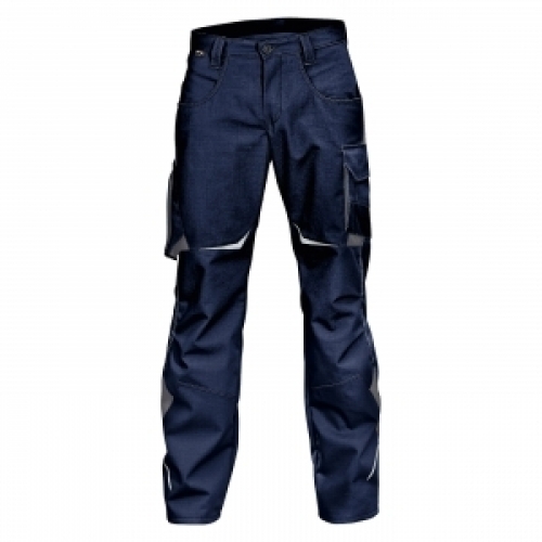 Gr.60 KÜBLER-Workwear, Pulsschlag-Arbeits-Berufs-Bund-Hose, ca. 260g/m², dunkelblau/anthrazit