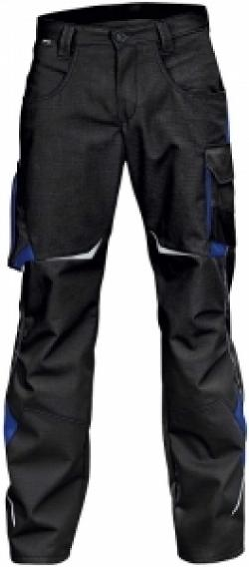 Gr.29 KÜBLER-Workwear, Arbeits-Berufs-Bund-Hose, Low,PULSSCHLAG schwarz/kornblau