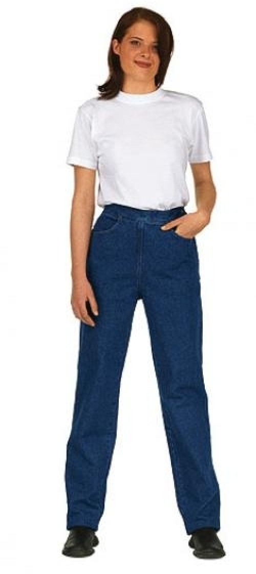 Gr.102 KÜBLER Jeans Bundhose Arbeitshose Berufshose Workerhose Arbeitskleidung Berufskleidung Young Dress blau