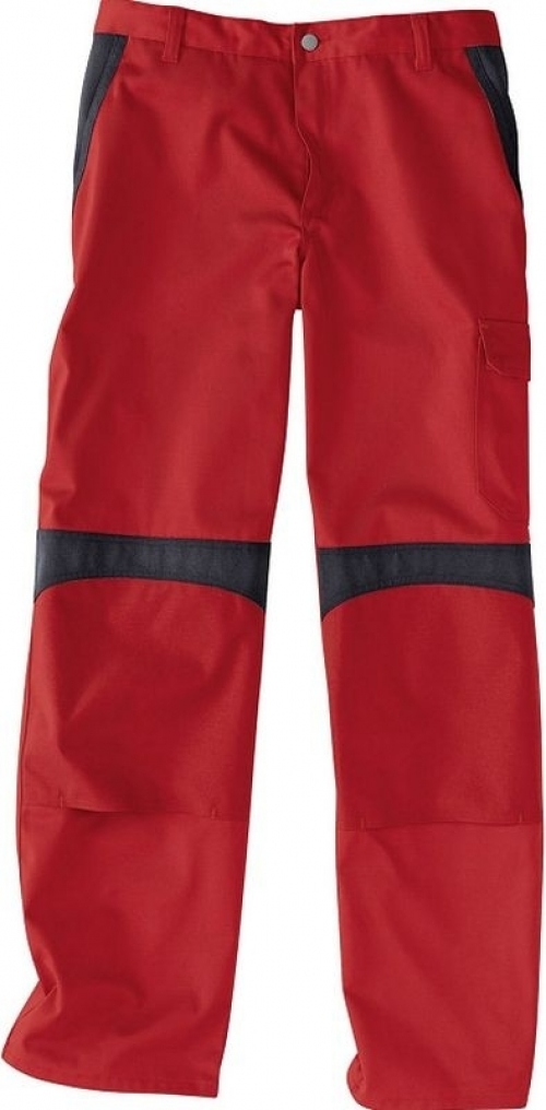 Gr.28 KÜBLER Arbeitshose Berufshose Bundhose, Inno Plus Dress, MG 300, mittelrot/schwarz