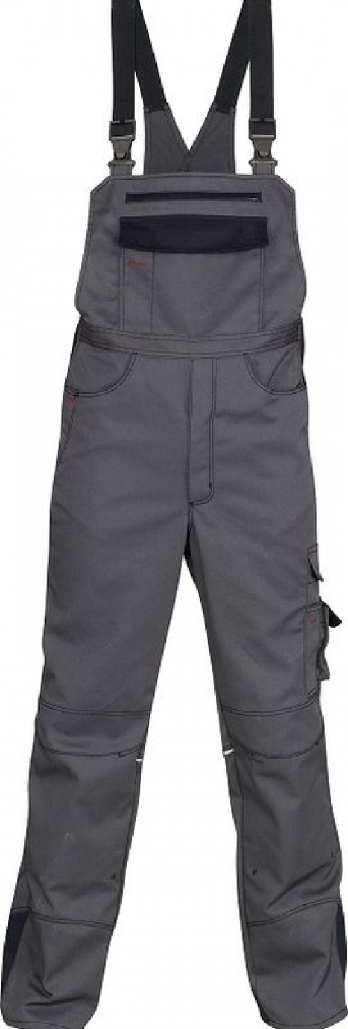 Gr.94 KÜBLER Arbeitshose Berufslatzhose, Image Vision Dress, MG 295, anthrazit/schwarz