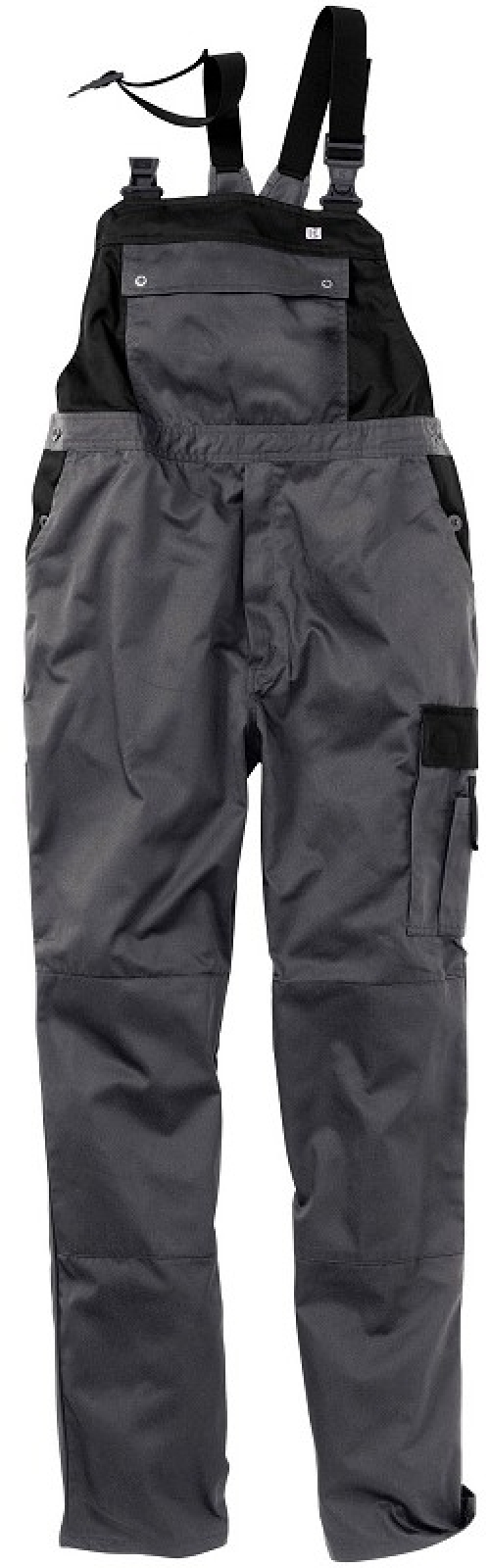 Gr.90 KÜBLER Arbeits-Berufs-Latz-Hose, ca. 245g/m², dunkelgrau/schwarz