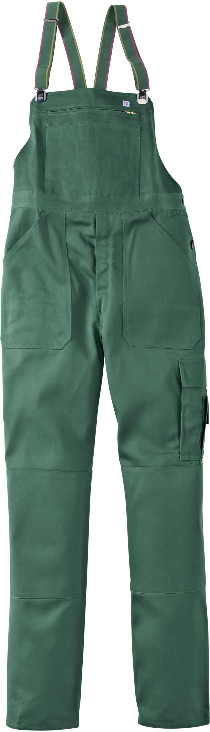Gr.38 KÜBLER Latzhose Arbeitslatzhose Berufslatzhose Workerhose Arbeitshose Berufshose Blaumann Clipo moosgrün ca 330g