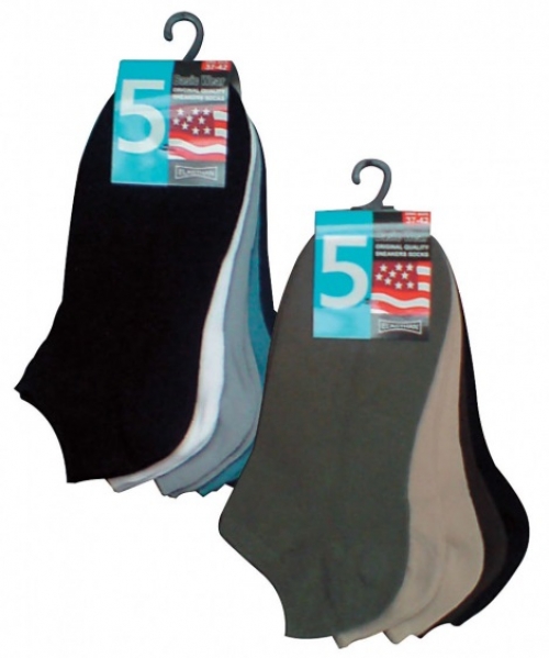 WOWERAT-Workwear, Sneaker-Socken, 5er Pack, VE: 100 Paar, schwarz