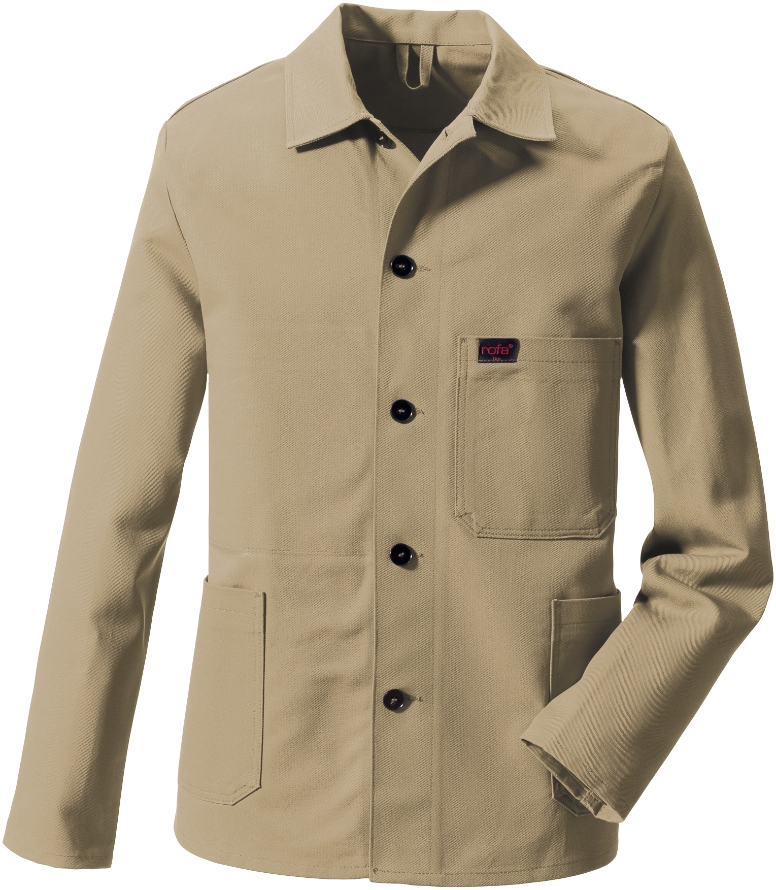 Gr.48 ROFA-Workwear, Arbeits-Berufs-Jacke, ca. 330 g/m², khaki